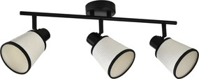 Aplica Modernă Blade PL3 Klausen 3xE14 Alb Negru 16x50x22 cm Corp Iluminat Metal Textil Design Elegant Ideal Pentru Living Hol Sau Dormitor