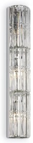 Aplica de perete design neoclasic Facet crom, 75cm