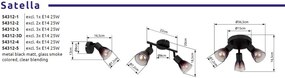 Plafoniera stil minimalist SATELLA 3L