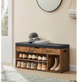 Pantofar VOREN maro/negru