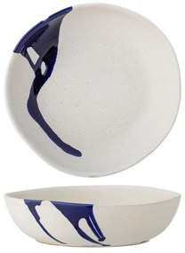 Bol mic alb-albastru din gresie 2,22 l Okayama – Bloomingville