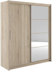 Dulap MARIO 180, stejar sonoma, PAL, cu 2 usi, 180x61x216 cm