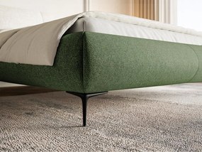 Pat matrimonial 140 cm Octave 140B (cu somieră) (măslin + negru). 1100018