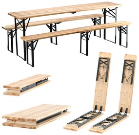 JAKS Set de șezut 220 cm din lemn