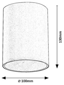 Spot de exterior ZOMBOR 1xGU10/35W/230V rotund IP54 Rabalux 7819