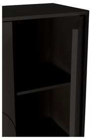 Dulap negru 80x130x40 cm Solei – MOME