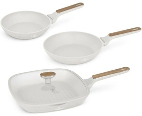 BerlingerHaus Set de tigăi cu suprafață din titan Sahara Nordic, 3+1 buc.