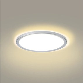 Brilagi - Plafonieră LED pentru baie ULTRA SLIM, 18W, 230V, Ø 30 cm, argintiu, IP54
