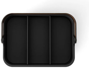 Organizator de baie negru din plastic reciclat Bellwood – Umbra