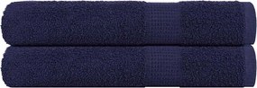 vidaXL Prosoape de saună, FROGN, 2 buc., albastru marin, 80x200 cm, 360 g/m²