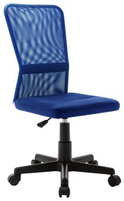 289516 vidaXL Scaun de birou, albastru, 44x52x100 cm, plasă textilă