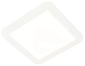 Plafonieră albă 22,5 cm cu LED inclus, reglabilă în 3 trepte, IP44 - Steve