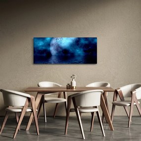 Tablou Luna deasupra mării (120x50 cm)
