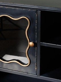 Birou din metal si sticla, cu aspect vintage, Sagan