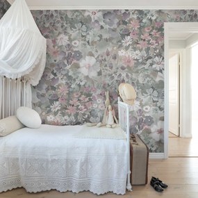Fototapet, Summer Field, Dusty Pink, Rebel Walls