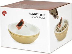 Bol mic galben/alb pentru servire din ceramică 250 ml Hungry Bird – Balvi