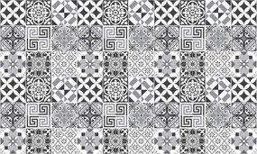 Set 60 autocolante Ambiance Elegant Tiles Shade of Gray, 10 x 10 cm