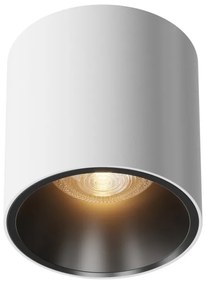 Spot LED aplicat, plafoniera dimabil design tehnic Alfa alb 7cm, 3000K