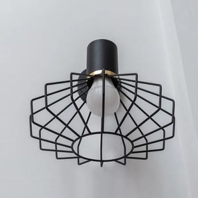 Aplica de perete SOLANO 1xE27/15W/230V negru/auriu