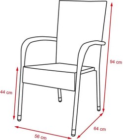 Set mobilier de grădină VIKING XL +6x PARIS