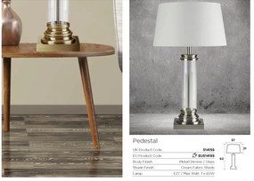 Veioza / Lampa de masa decorativa design elegant Pedestal EU5141SS SRT