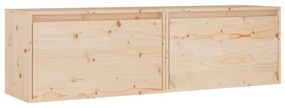 813446 vidaXL Dulapuri de perete, 2 buc., 60x30x35 cm, lemn masiv de pin
