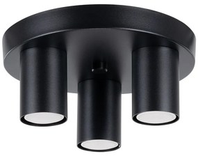 Plafonieră neagră Castro – Sollux