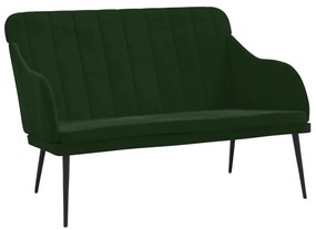 351466 vidaXL Bancă, verde închis, 110x76x80 cm, catifea