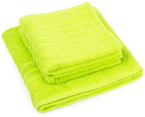 Set de prosoape Classic verde, 2 buc. 50 x 100 cm, 1 buc. 70 x 140 cm