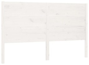 818731 vidaXL Tăblie de pat, alb, 166x4x100 cm, lemn masiv de pin