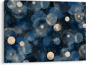 Tablou - Inele Albastru-Aurii (70x50 cm)