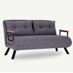 Zondo Canapea futon Sandy (gri). 1062311