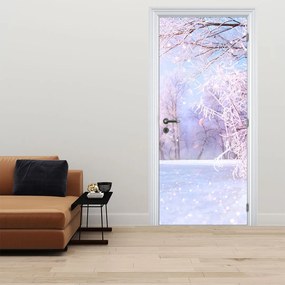 Fototapet pentru ușă - Iarnă geroasă (95x205cm)