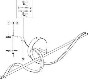 Aplică LED ONLI TWIST LED/25W/230V 4000K negru