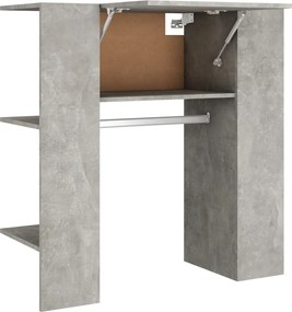 vidaXL Dulap de hol, gri beton, 97,5x37x99 cm, lemn prelucrat