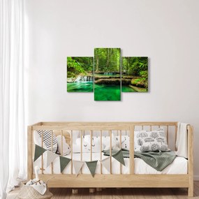 Tablou - Cascada Erawan din Kanchanaburi, Thailanda (90x60 cm)