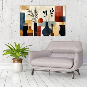 Tablou - Vaze cubiste (90x60 cm)