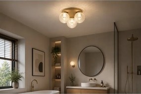 Brilagi - Plafonieră STELLA 3xE27/60W/230V Ø 35 cm bej/auriu