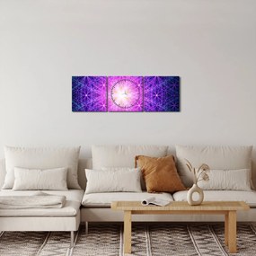 Tablou abstract (cu ceas) (90x30 cm)