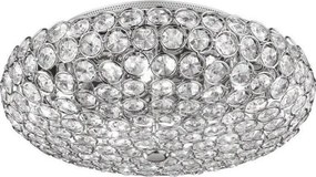 Plafonier cristal Venezian diam.38cm KING PL5 CROMO 075419