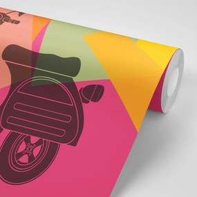 Tapet trotinetă pop art