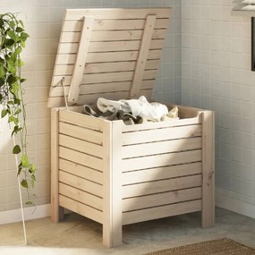 vidaXL Cutie de depozitare cu capac "RANA" 60x49x54 cm, lemn masiv pin