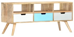vidaXL Comodă TV, 110 x 35 x 48 cm, lemn masiv de mango