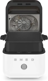 Friteuza cu aer cald Smeg Collezione AFC01WHMAU, 1450 W, 7,3 l, 40-200 °C, 7 programe, Mod dublu, Comandă tactila, Timer, LED, Alb