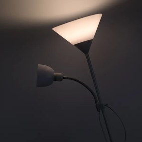 Brilagi - Lampadar ARIANA 1xE27/100W/230V + 1xE14/25W alb