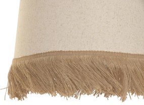 Lustră suspendată din fibre naturale împletite, natur, cu 3 abajururi, finisaj natural, 35 x 40 cm, „Megève”