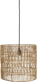 Lustră suspendată din iută împletită manual, D36×H33 cm, „Vetiver"