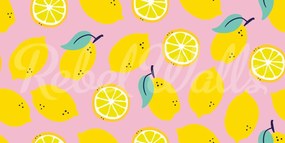 Tapet Lemons, Pink, Rebel Walls