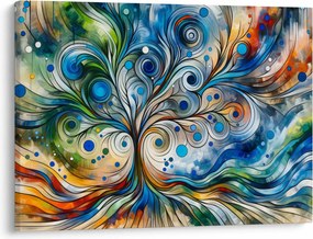 Tablou – Arbore energetic colorat (70x50 cm)