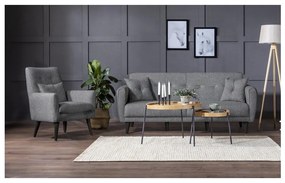 Set canapea fotoliu Aryanna (Gri închis). 1101492